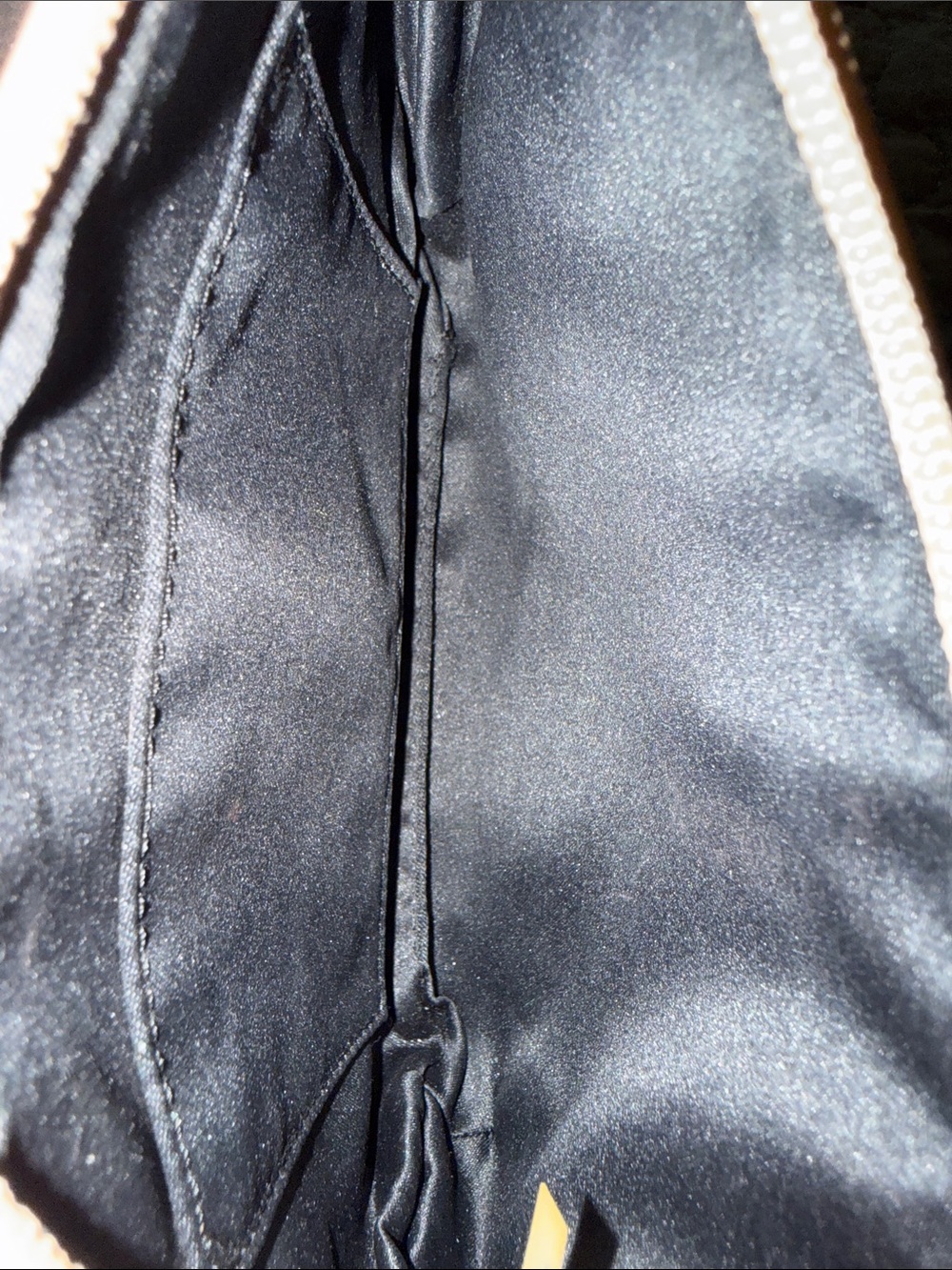 Coach Black Wristlet with Tan Strap and Red Accent - Picture 3 of 3